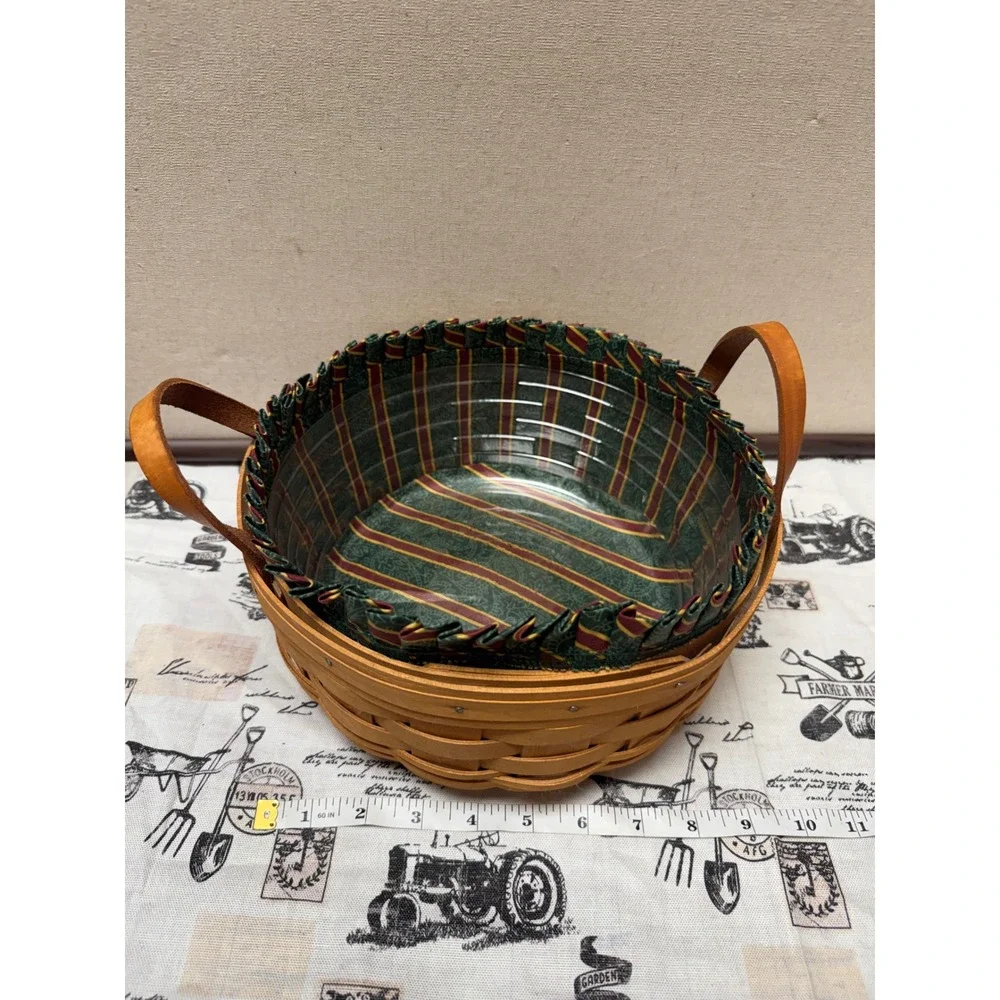 Longaberger 1996  Basket Set with Liners and Protectors